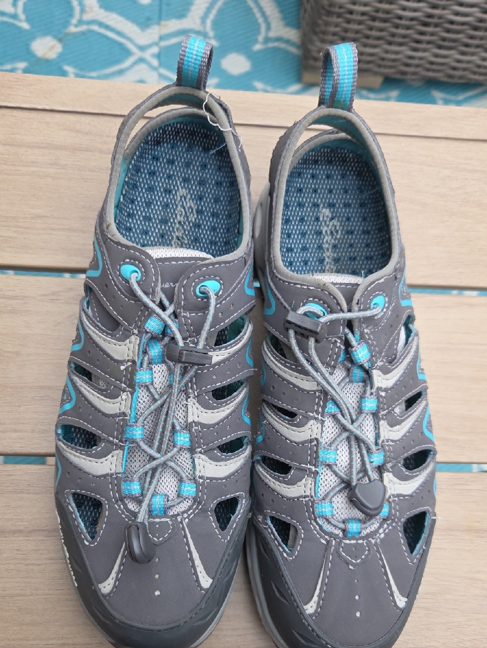 Eddie Bauer Gray and Teal Women's Shoe Liner